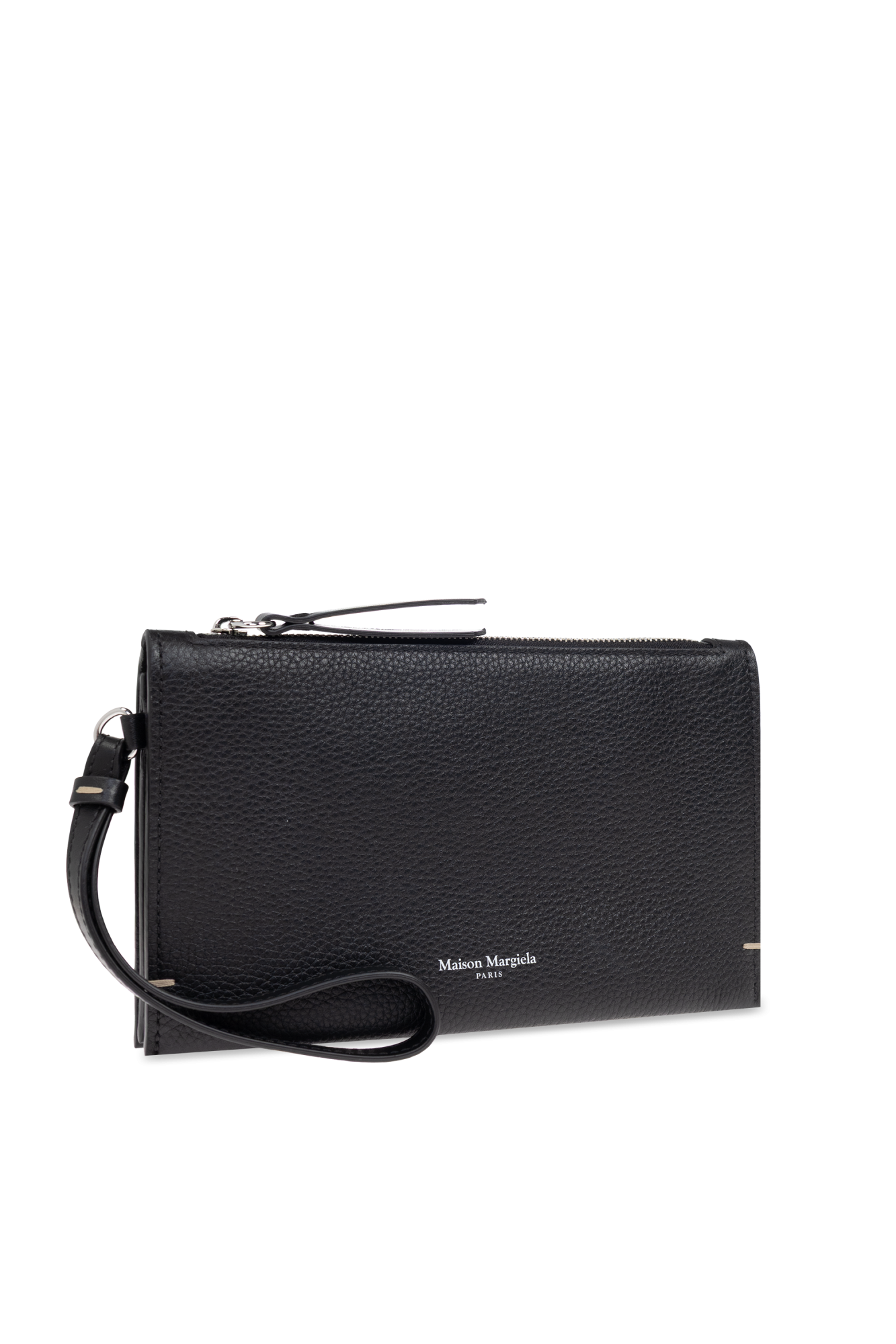 Maison Margiela Leather pouch with logo | Men's Accessorie